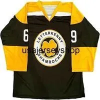 Men TV Series Irish Letterkenny #69 Kooy Shoresy Hockey Jersey Ice