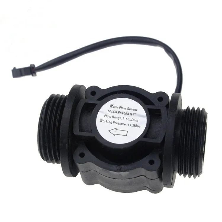 Water Flow Sensor Fuel Flow Meter Water Meter Sensor Flowmeter Water Sensor Counter Indicator FS400A G1 DN25 1-60l/min