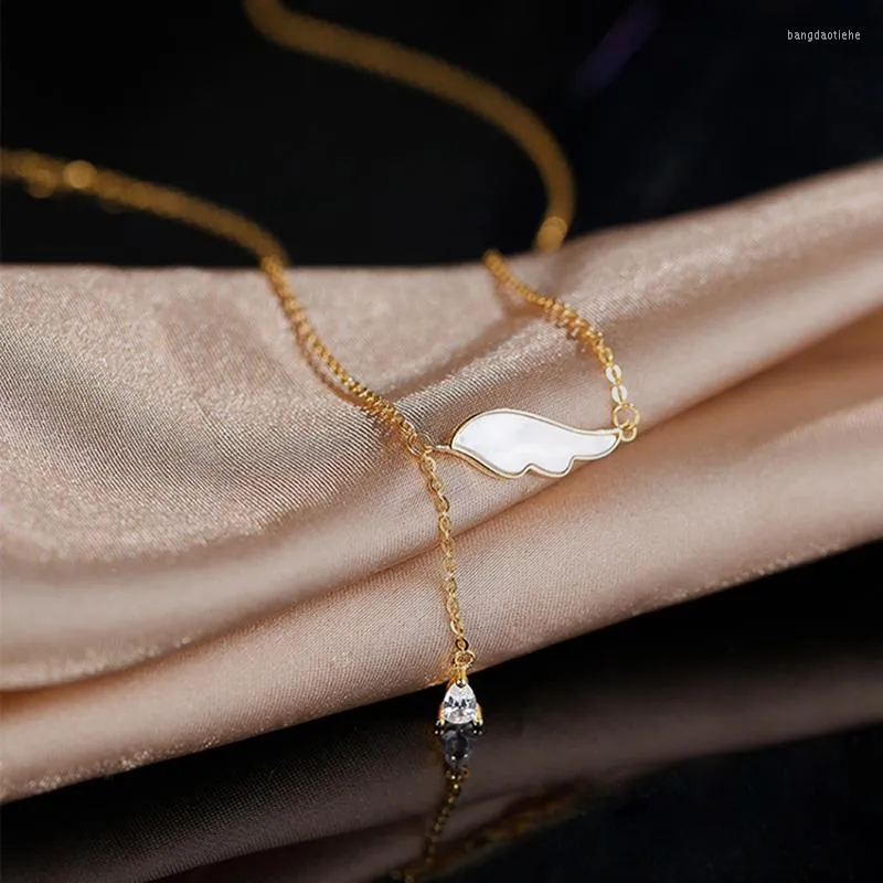 Chaînes JUWANG Tennis chandail clavicule chaîne collier bijoux pour femmes coréen pendentif Chokers colliers fête décoration Collares