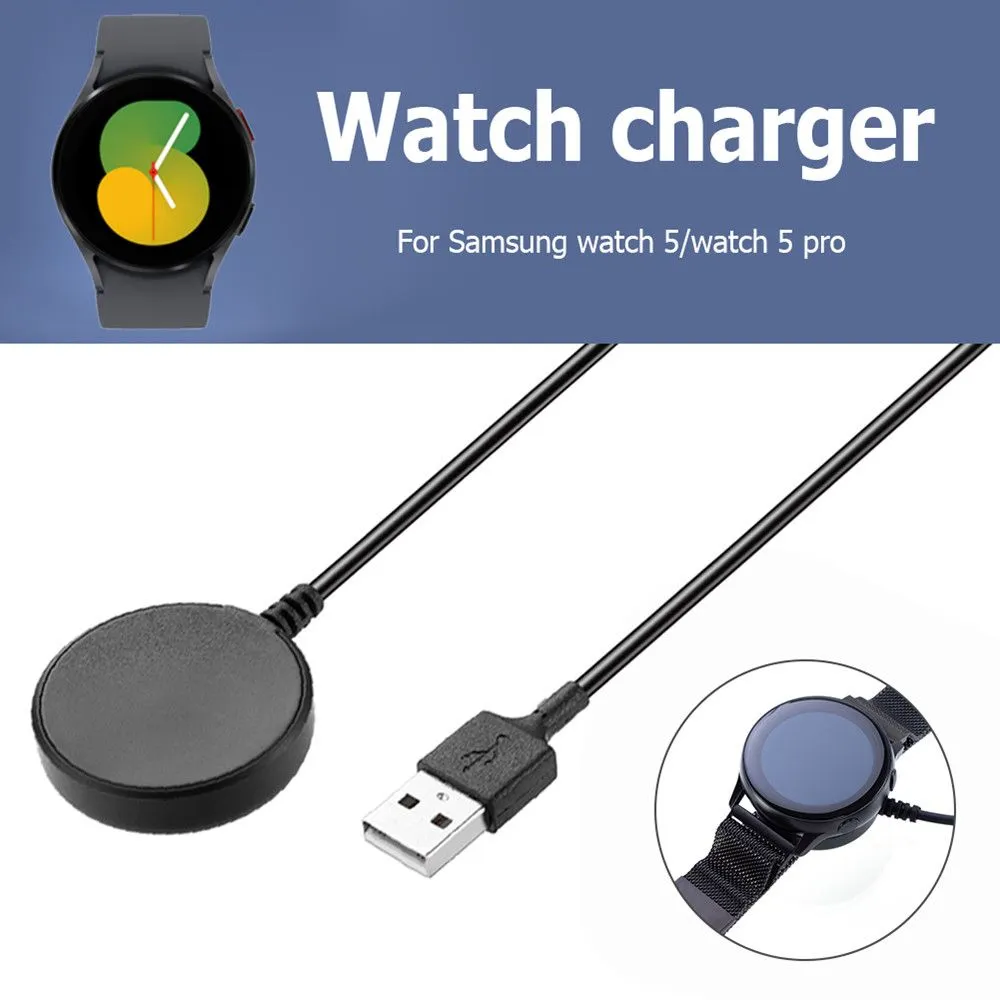 100CM PD Fast Charging Cable Cradle For Samsung Galaxy Watch 5 40mm 44mm 5 Pro 45mm  Dock Station USB Type-C Power Base
