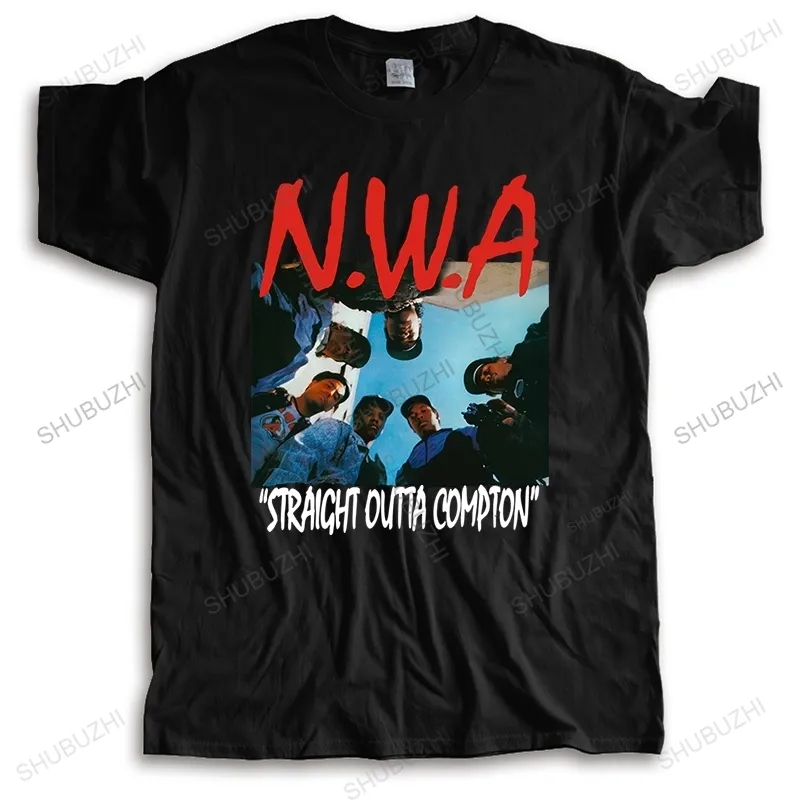 Magliette da uomo maglietta maschile maglietta sciolta di magliette streetwear estate tops nwa out compton di dimensioni più grandi teeshirta a manica corta 230428