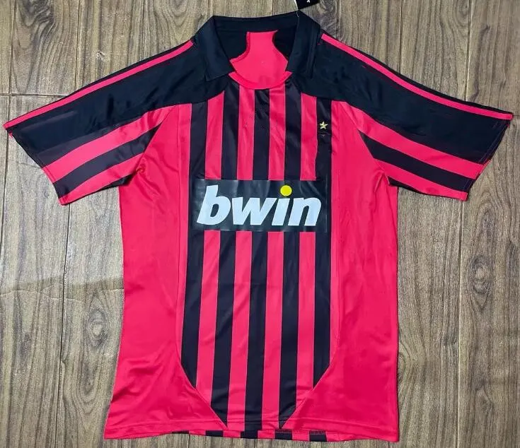 Maillot Domicile Milan AC 1987/88 – Manches Longues, Baresi #6, Taille L, Kappa