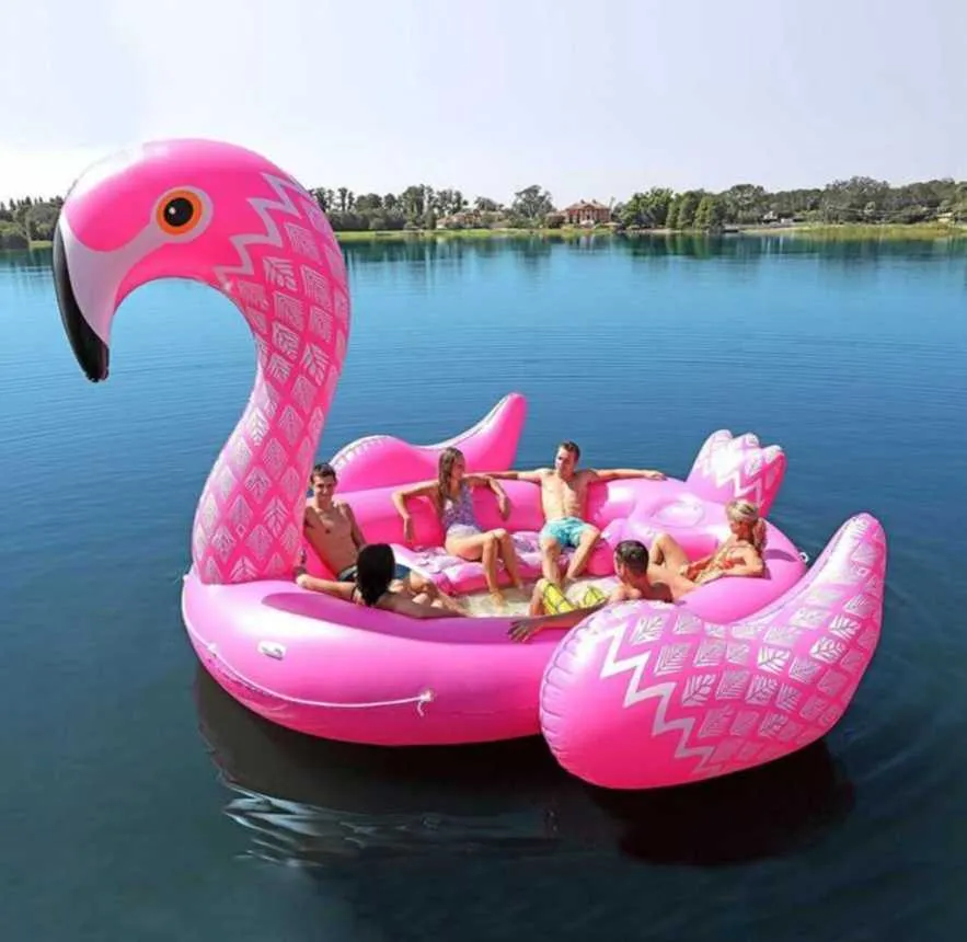 Giant Inflatable Unicorn Pool Float Large Lake Island Raft for Family Fun!