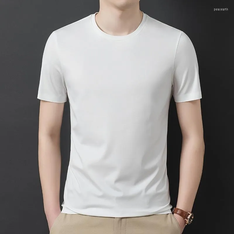 Herren-T-Shirts Bleiben Sie bequem und stilvoll mit unserem Kurzarm-T-Shirt für Herren: Leichtes, atmungsaktives Material in vier Farben – Dunkelgrün