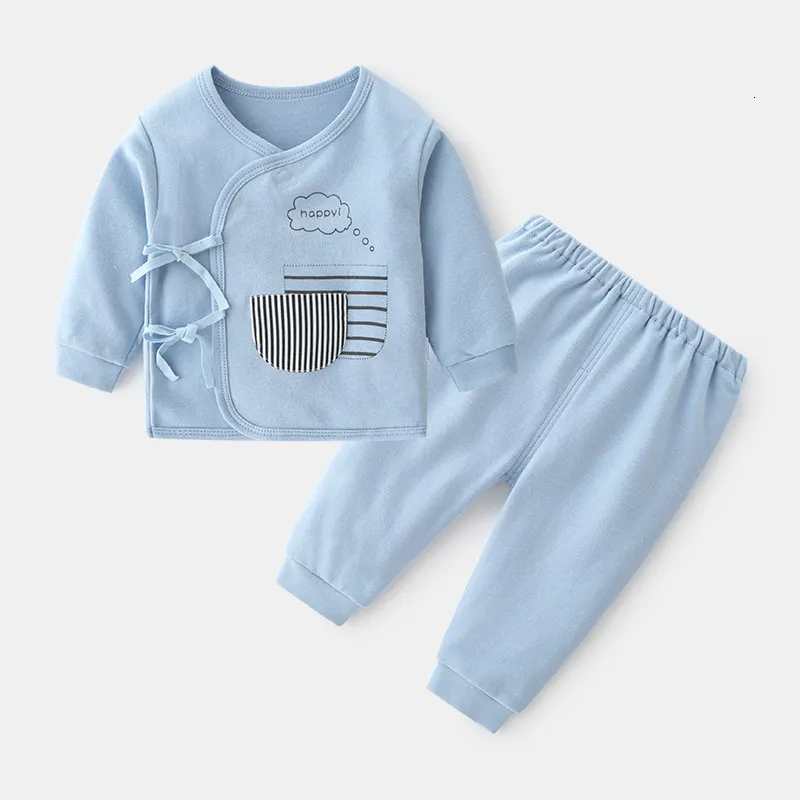 Pajamas born Baby Clothes Sets Winter Cotton Baby Girls Clothes Set 0 3 6 Months Autumn Infant Boys Underwear Clothing Pajamas Set 230503