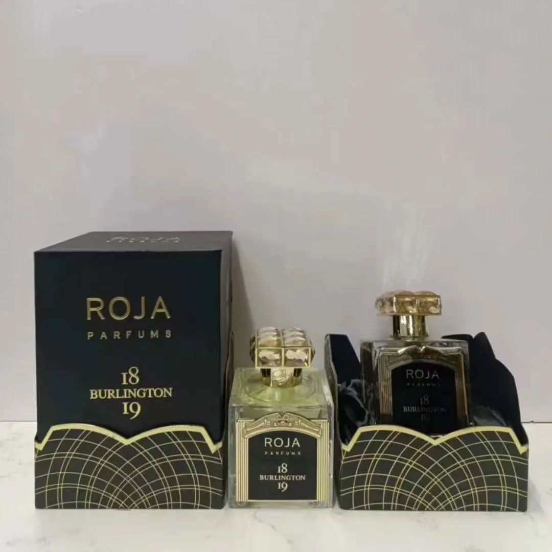 新しい豪華なブランドRoja Burlington Parfums 100ml Cologne Roja Dove Men Fruity and Floral Smeny Paris Fragrance 3.4fl.oz Long Lasting Smell Good Spray Fast Ship