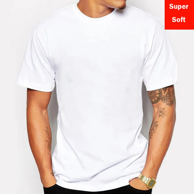 Heren T -shirts Man Summer Super Soft Whirts Men Men Korte mouw Modaal Flexibele T -shirt Kleur Basis Casual T -shirt Tops 230503