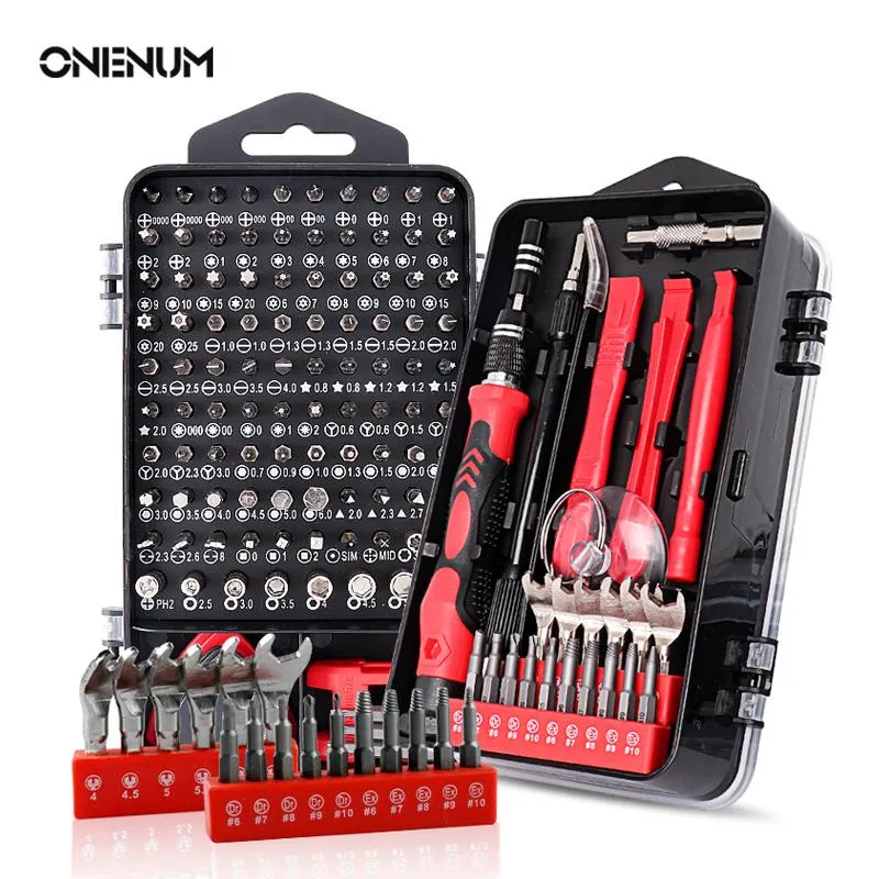 Schroevendraaier ONENUM 138/115 Conjunto de chaves de fenda Torx de precisão Kit de bits magnéticos para extrator de parafuso danificado Ferramentas de reparo doméstico