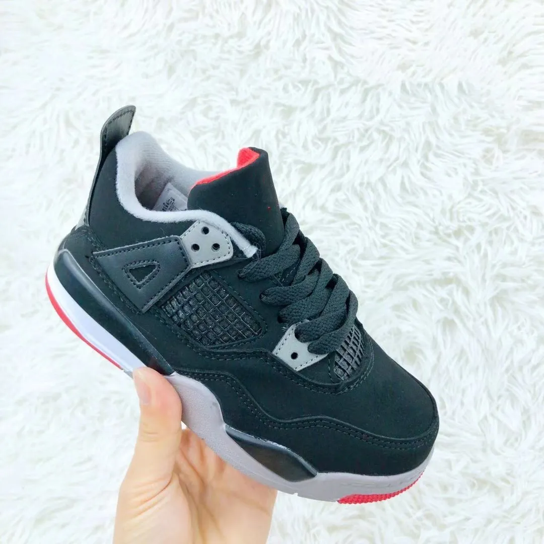 Jordan University Blue AIR Jumpman 4 4s Boys Basketball Shoes For