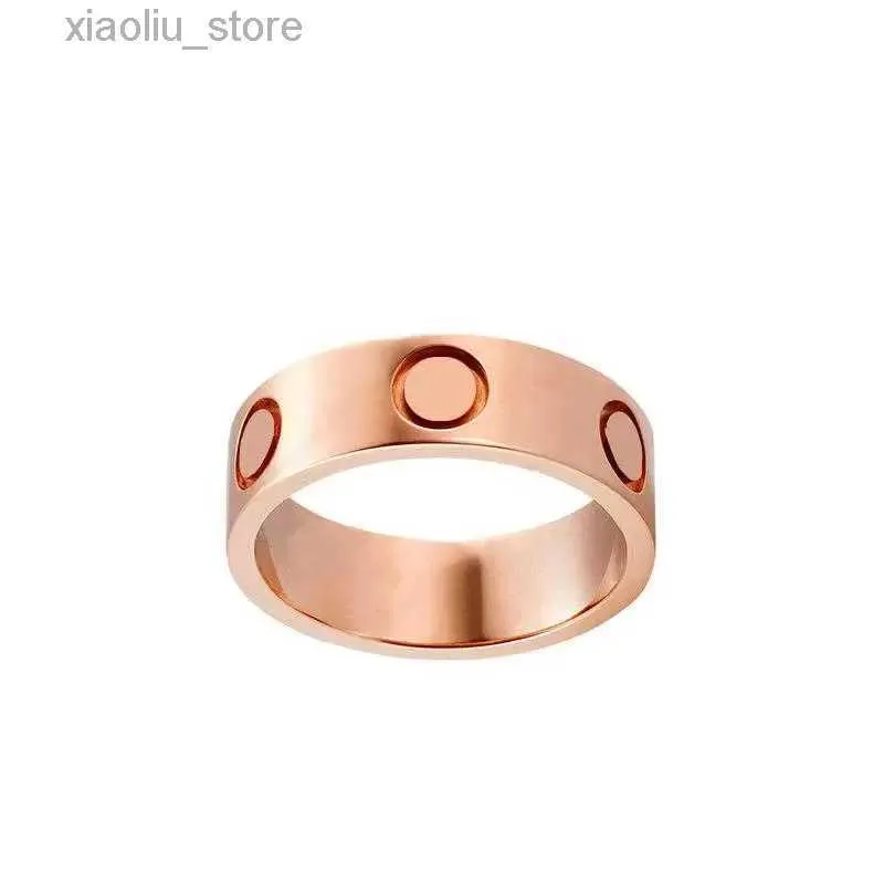 Rings Rings designer engagement ring rose gold sterling Silver Titanium Steel diamond rings simple cute for men women teen girls couple wedding Red box