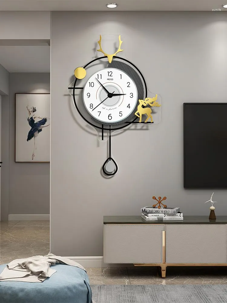Wall Clocks Large Simple Clock Modern Design Mechanism Silent Creative Acrylic Digital Living