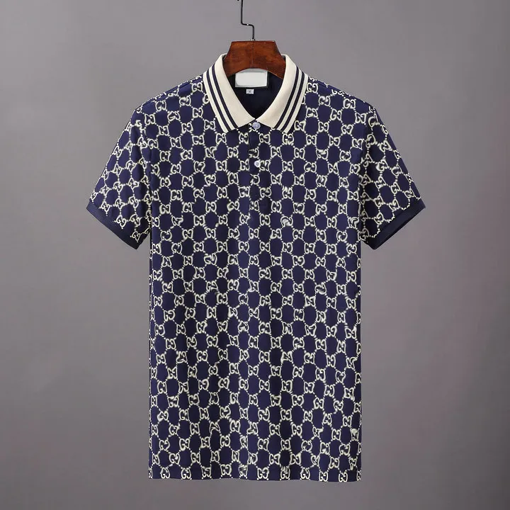 Дизайнерский мужский стилист Polo Рубашки роскошные итальянская мужская одежда для одежды с коротким рукавом модная повседневная футболка.