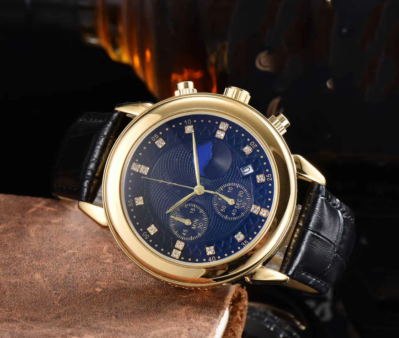 Luxury Limited Edition Mens Quarz Leather Chronograph Watch Luxury Limited Edition Mens Quarz Leather Chronograph Watch