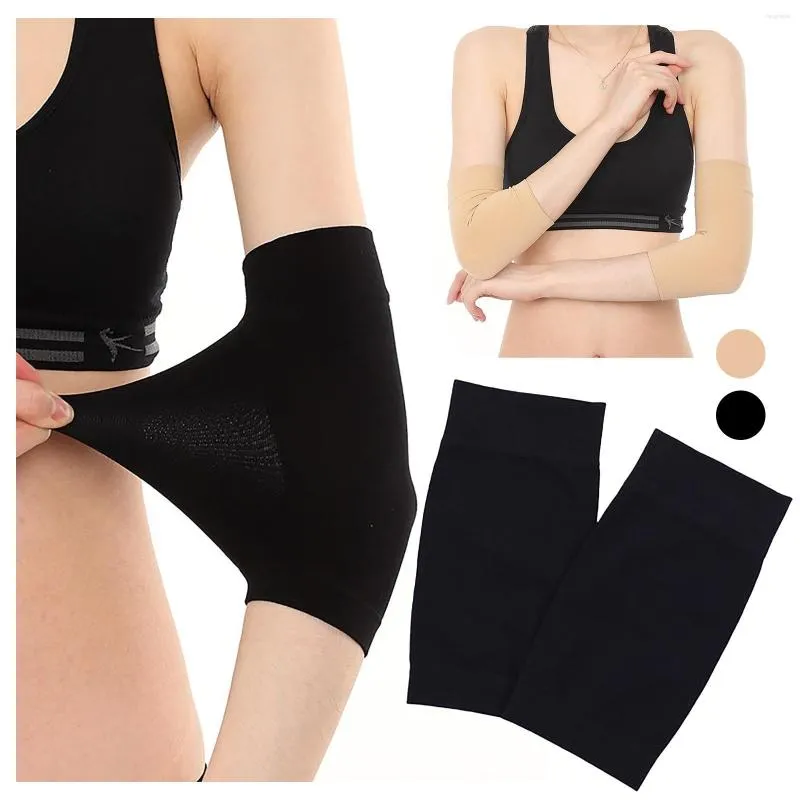 Knie -pads 1Pair Fitness elleboog Ondersteuning Elastische Gym Sport Beschermende kussen Absorberen Sweat Basketball Arm Sleeve Brace Brace Bandage