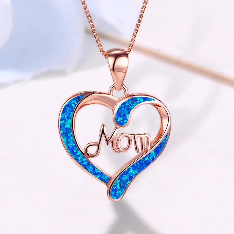 Collana del girocollo per il cuore per le donne accessori lettera mamma regali di compleanno mamma regali per la festa della mamma ciondoli.