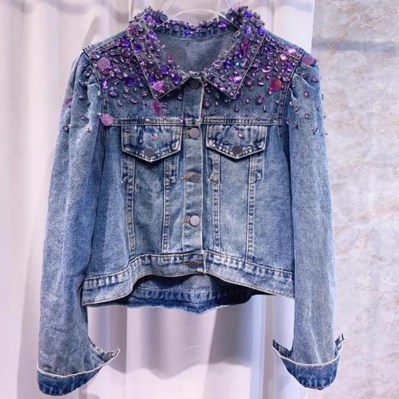 Denim jacket shop with diamonds