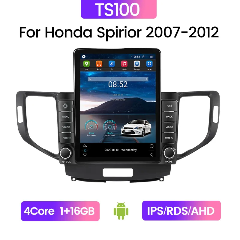 Reproductor Multimedia con Android y navegación GPS para coche, Radio de  1DIN con pantalla de 9 pulgadas, estéreo, CarPlay, unidad principal de  vídeo