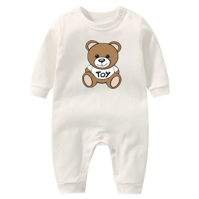 Pagliaccetti primaverili e autunnali Pagliaccetto a maniche lunghe Pagliaccetto neonato Vestiti per bambini Tuta in cotone Pigiama per bambini