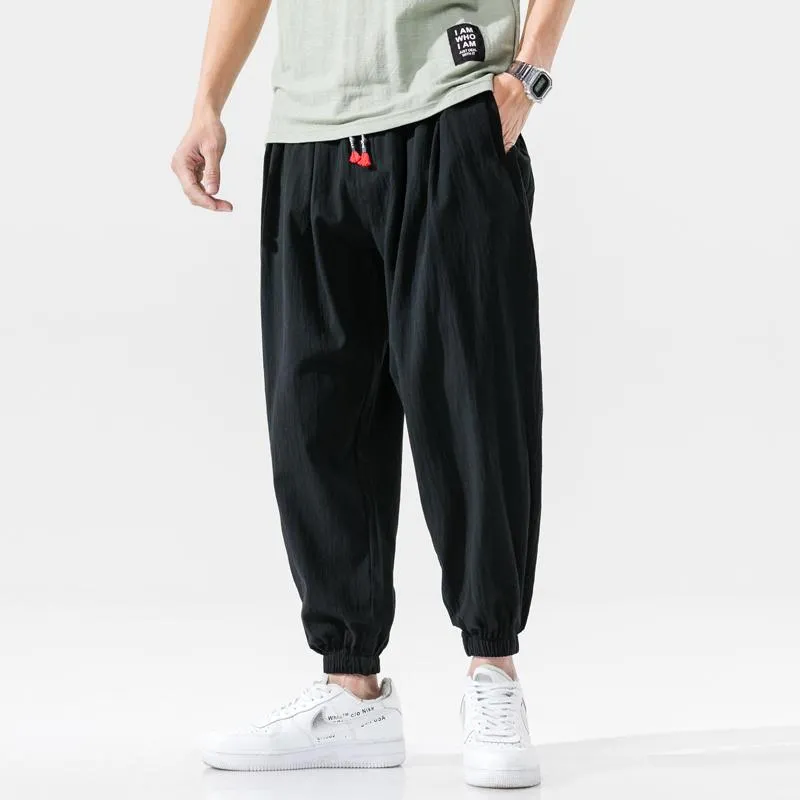 Pants Cotton Casual Harem Pants Men Joggers Man 2023 Autumn Trousers Male Chinese Style Baggy Pants Haruku Clothe Men Dropshipping