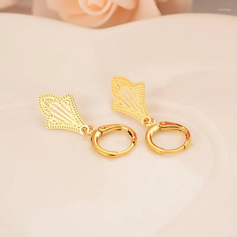 Dangle Earrings Bangrui Gold Hand Earring For Girls/Ladies Birthday Gift Trendy Color Engagement /Wedding Bands Promise