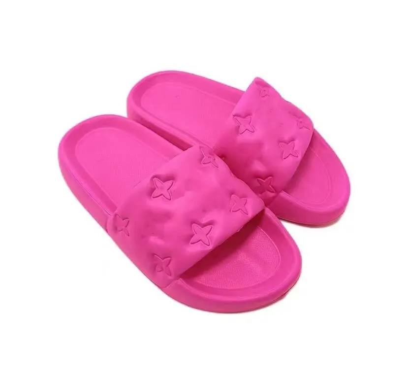 Nowe pantofle damskie skórzane projektant grube dno japonki tkaniny lateksowe slajdy żywica jasnoniebieskie różowe sandały kobieta niesamowite sandały