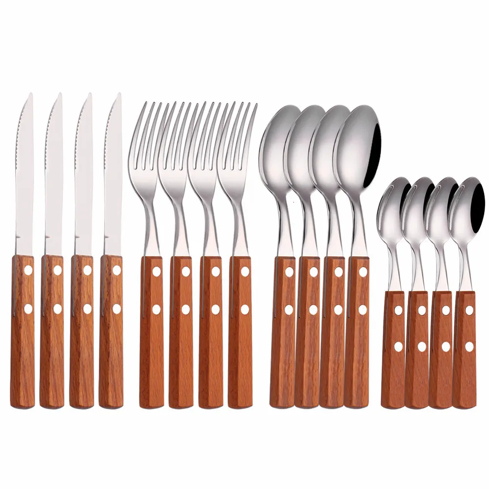Wooden 2024 handle cutlery