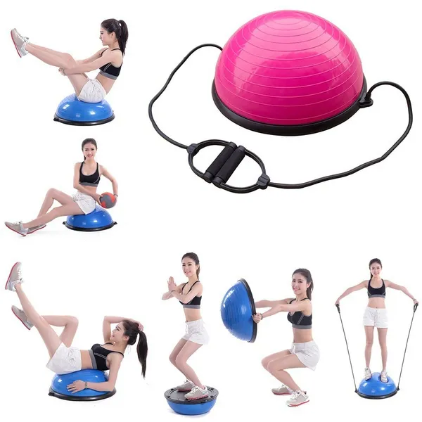 New Balance Hemisphere ejercicios entrenamiento equilibrado media pelota de Yoga para gimnasio oficina en casa o cuerda de tracción para sentarse
