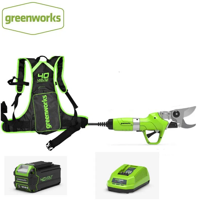 Scharen Greenworks 40V Cordless Electric Shears Home Home Garden Scissors Lithium Battern Garden Scissor