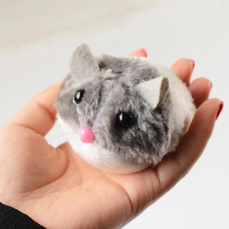 Cat Toys 1 Pc Cute Plush Fur Toy Shake Movement Mouse Pet Kitten Funny Rat Safety Little Interactive Gift