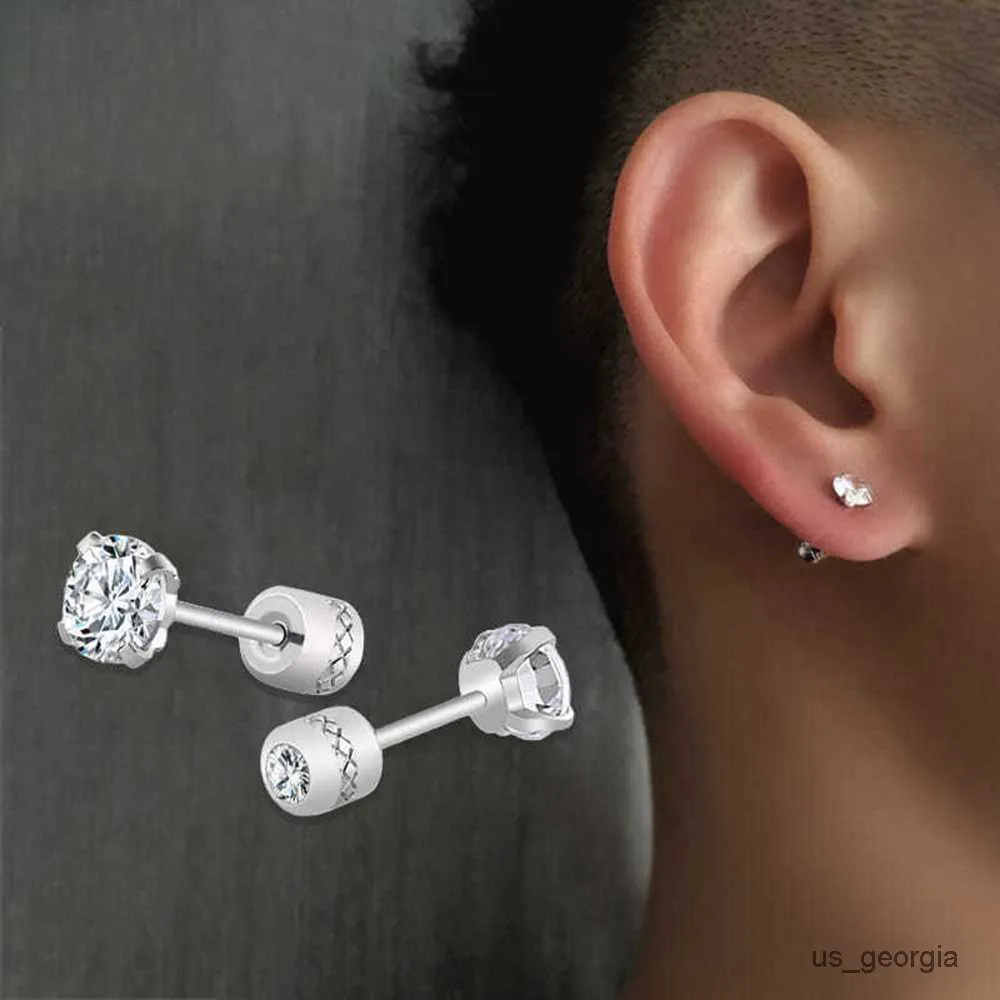 Stud Stud 2023 NEW Fine Men's Small Stainless Steel Earrings Fashion Stud Earrings for Women High quality men's earrings