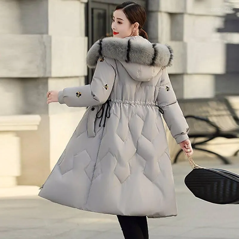 Fur collar trench coat women's on sale