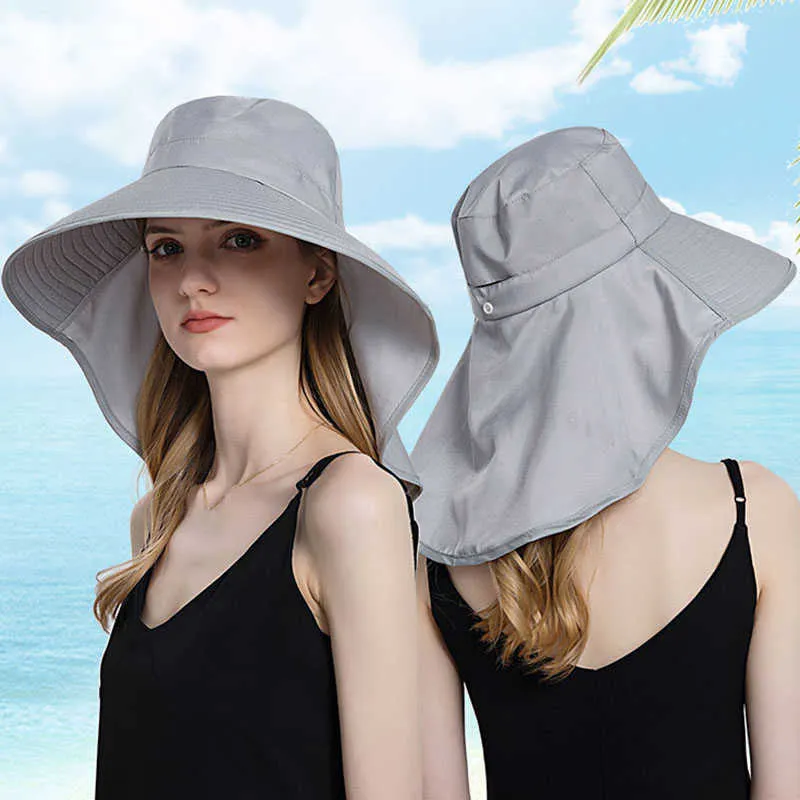 Womens Wide Brim Bucket Hat For Summer With UV Protection And Anti Neck  Design For Outdoor Activities Perfect For Fishing, Hiking, And Summer  Activities J230502 From Us_oklahoma, $9.91