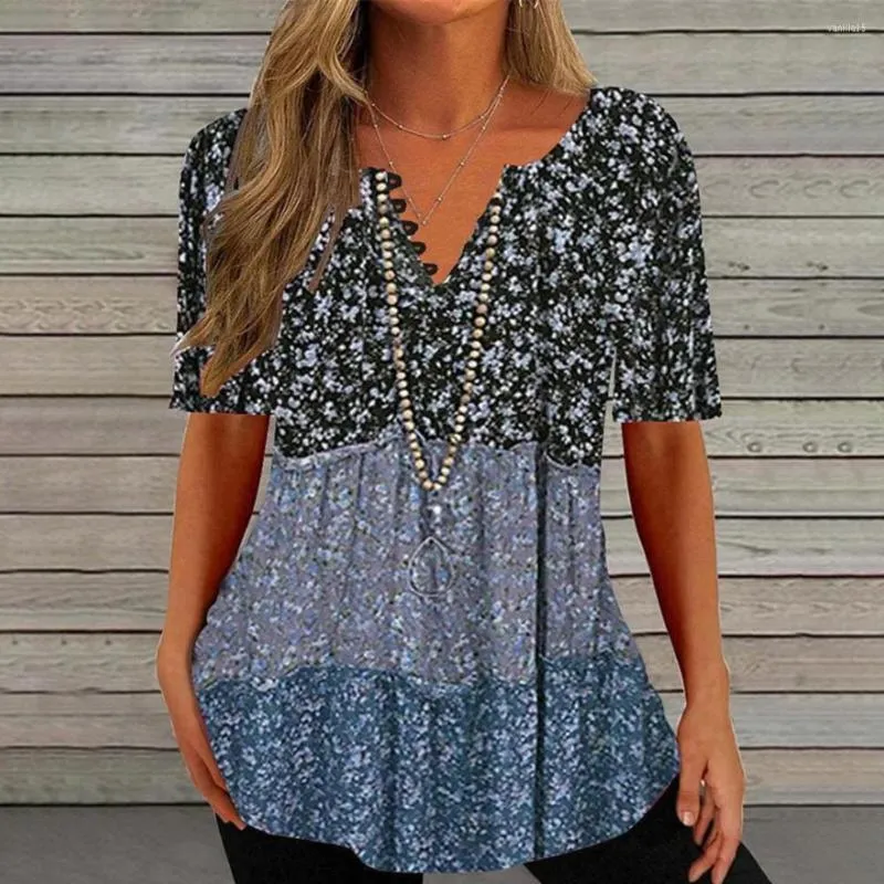 Damesblouses stijlvolle tee top elastische snelle drogende shirt zomer casual losse dames