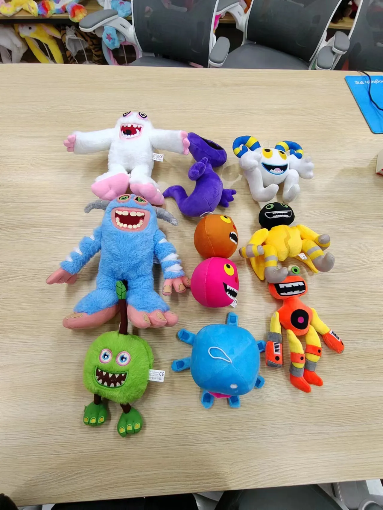 Nieuwe schattig monster pluche pop grappige speelgoed thuis decoratie fabriek groothandel