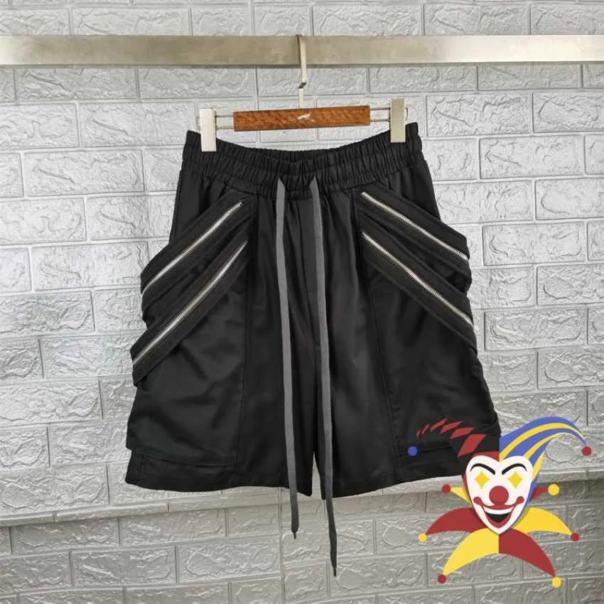 Męskie szorty Multi Patchwork Nylon podwójna pętla Zipper Sipper Kieszonki Kieszonki Mężczyźni Kobiety Vintage Shorts J230503