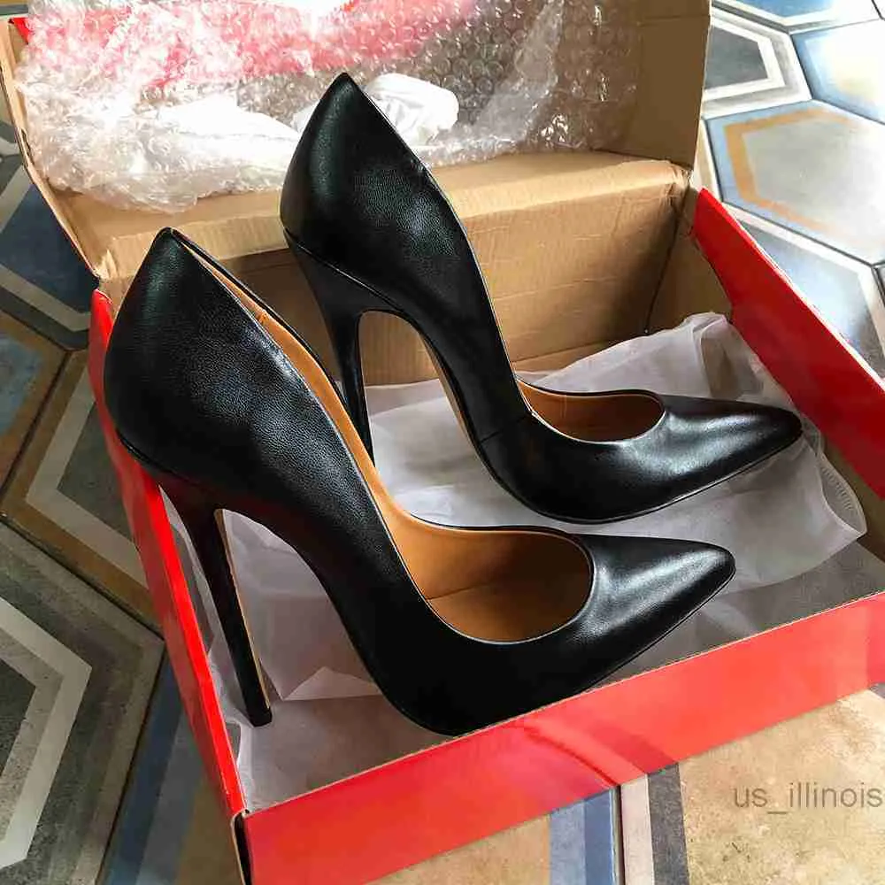 DHgate Black Matte Pointed Toe Stiletto Pumps for Women Plus Size 40 48 15cm High Heel Shoes Slip On Wide Foot PU Leather Shoes Accessories