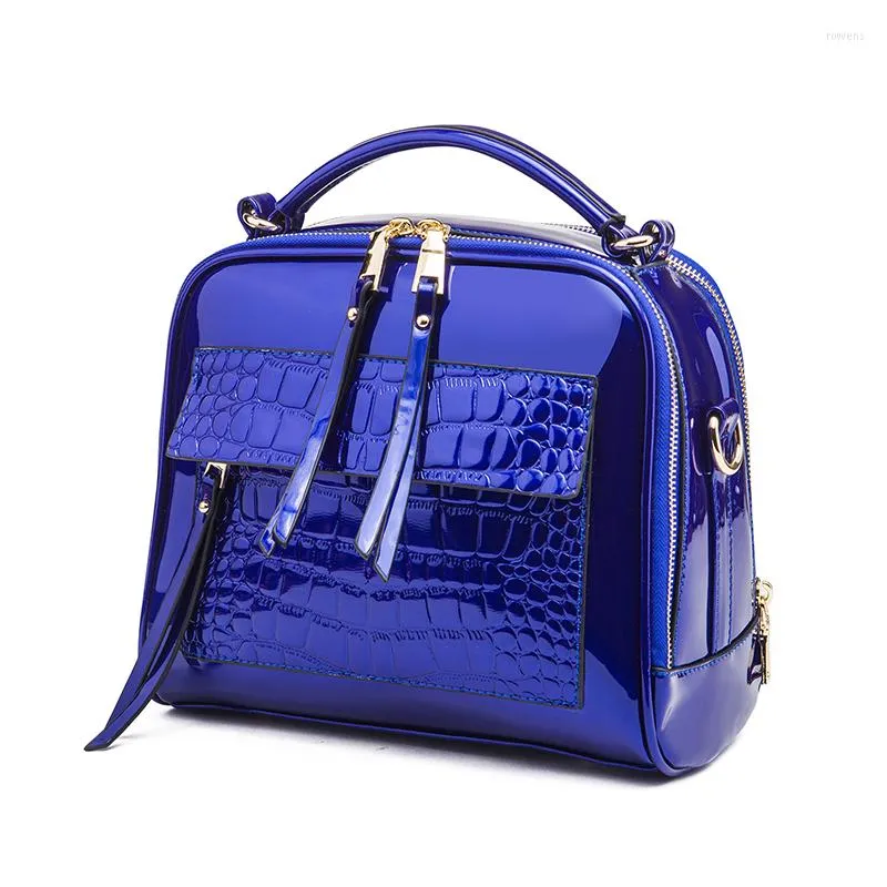 Sacs de soirée PU femmes sac à bandoulière mode Crocodile motif dames sac à main en cuir brillant tendance concepteur bandoulière pour les femmes 2023