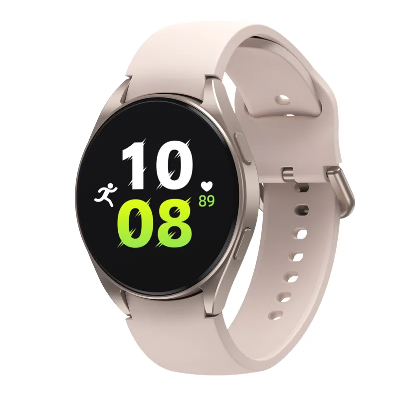 Reloj inteligente redondo para hombre y mujer, accesorio de pulsera  resistente al agua con pantalla táctil completa, seguimiento de actividad