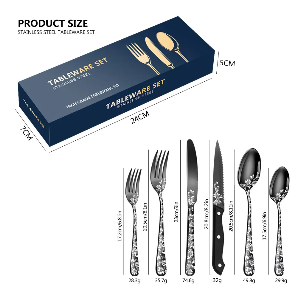 Explosive Print Cutlery - 24 Sets|Creative Western Design_voghion.com