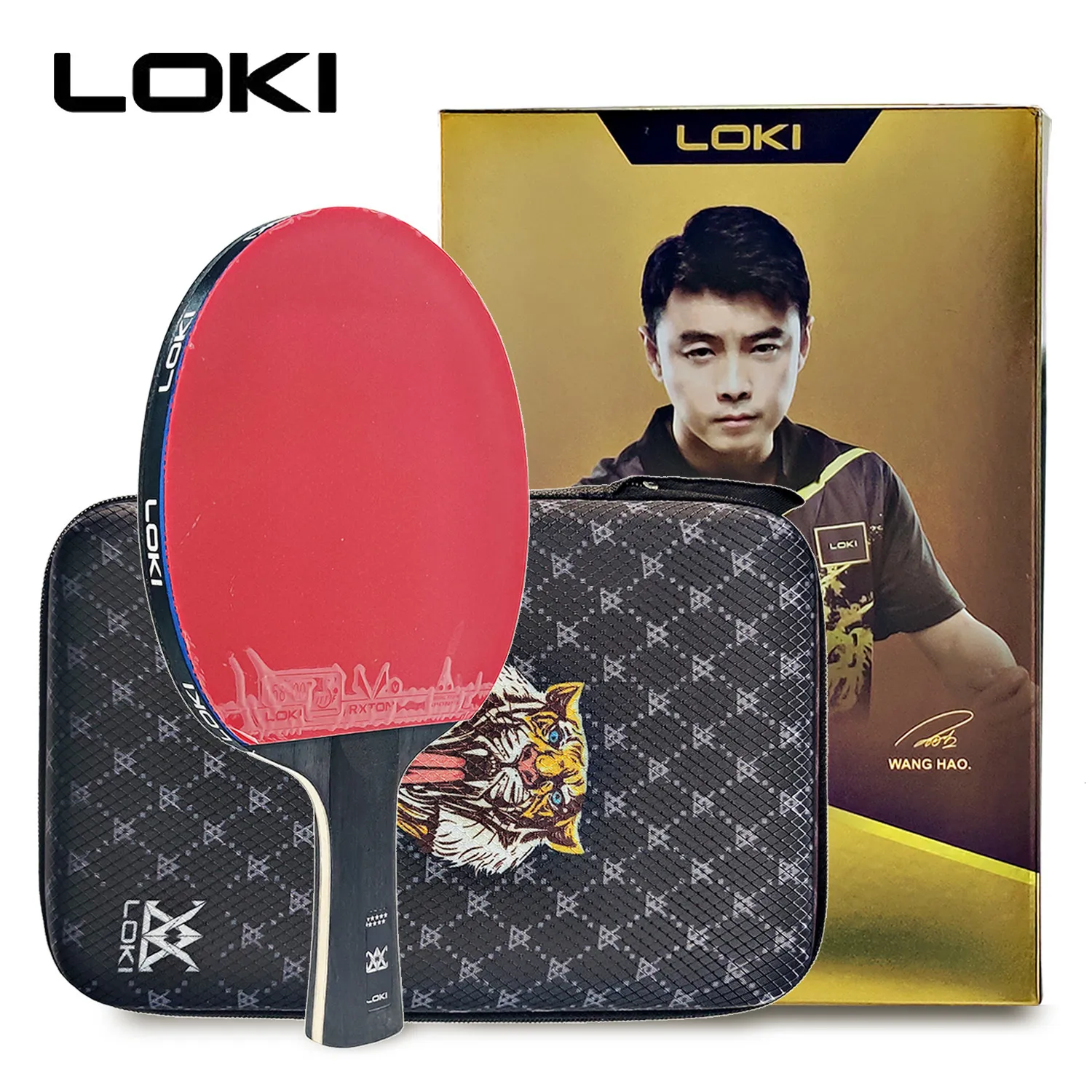 Masa Tenis Raquets Loki E-Serisi Masa Tenis Raket Profesyonel Karbon Bıçağı Ping Pong Raket Raket Yüksek Elastik Kauçuk 230503