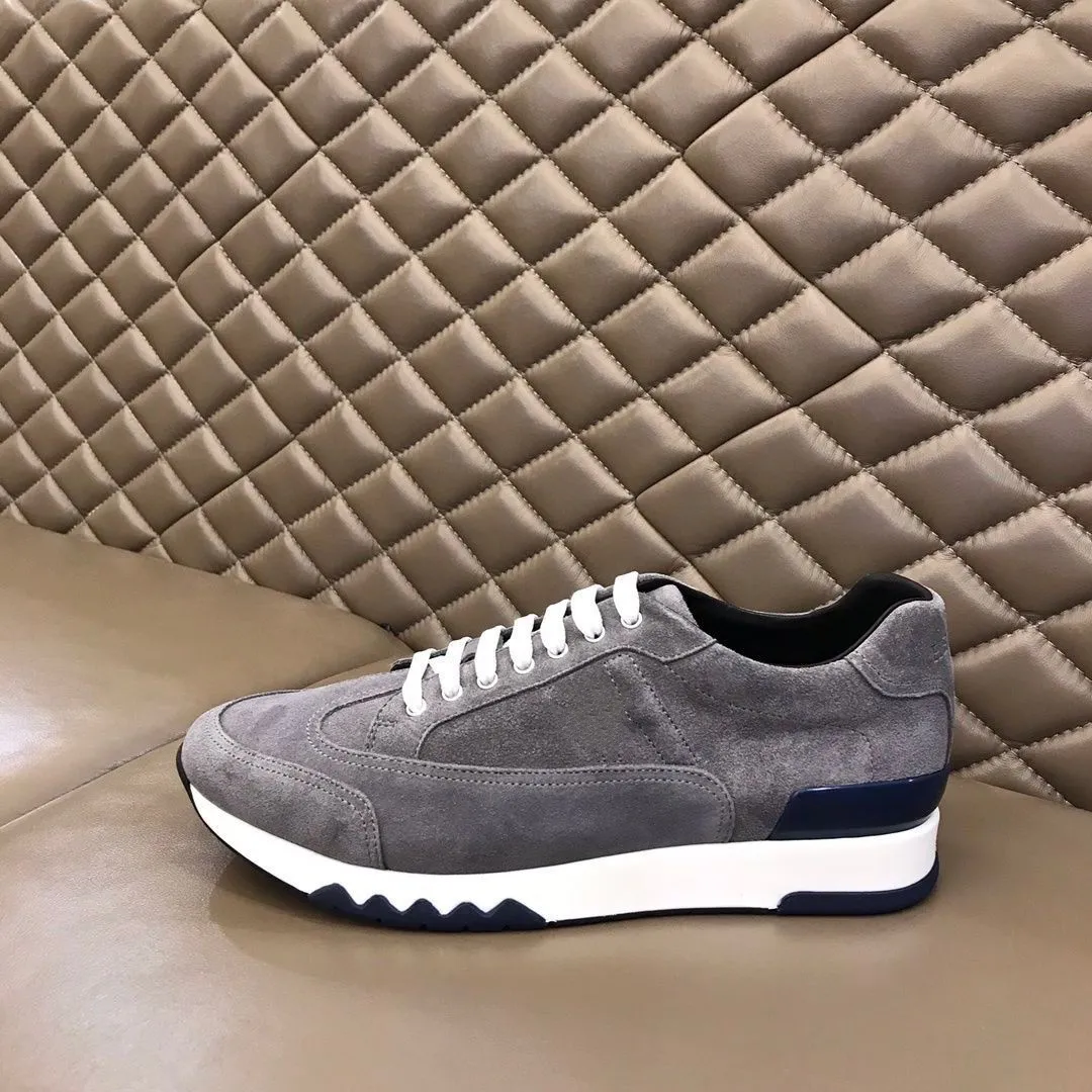 Hoogwaardige luxe designer Heren Leisure Sportschoenen Stoffen met canvas en leer Een verscheidenheid aan comfortabele materiaalgrootte38-45 MKJKKZA000001