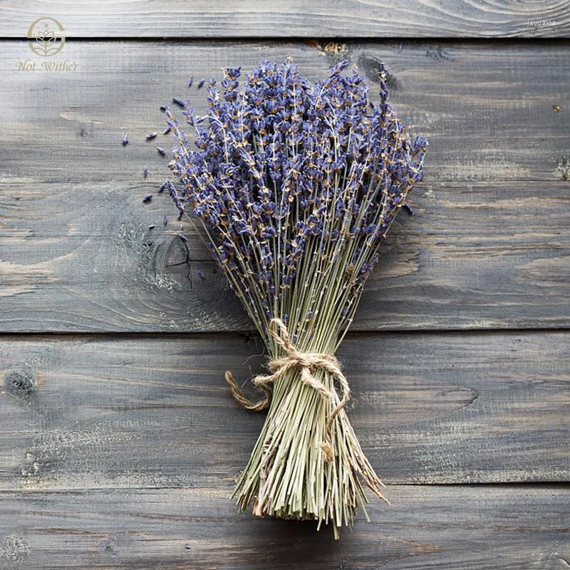 Dekorativa blommor 100g lavendel torkad blomma bröllopsdekoration tillbehör bukett boho hemrum dekor naturlig bevarad flores secas