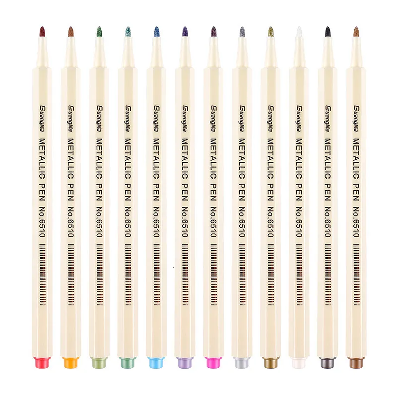 Wholesale 12 Metallic Medium Point Pencil Marker In For Rock Painting,  Scrapbooking, And Crafts From Kuo10, $6.54