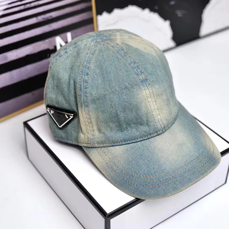 Nuovo cappello da pescatore di design Cappello da sole a triangolo rovesciato di alta qualità di lusso per uomo e donna Tendenza alla moda in denim retrò Semplice versatile