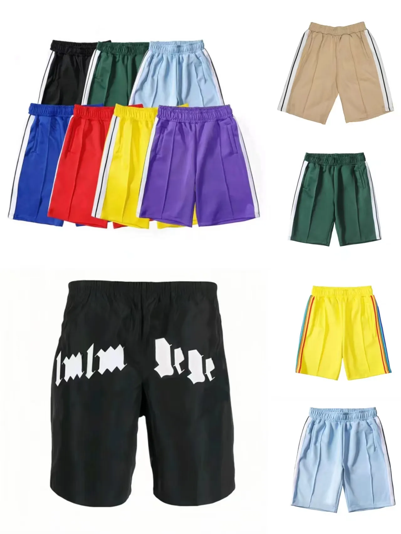 Male and Female designer Ange Shorts Summer Leisure Fashion Street Hot Clothing Quick Drying Swimwear Print Embroidery Top Luxury Beach Pants rhude shorts short