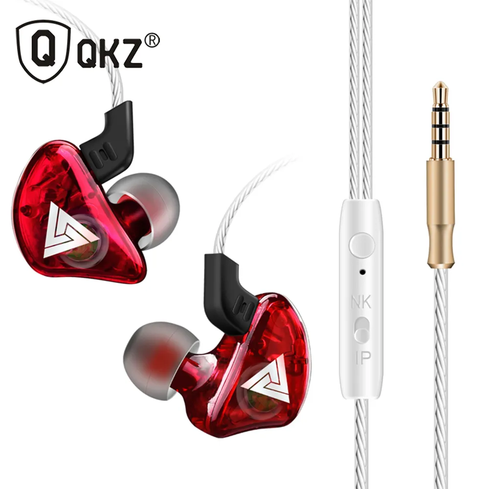 QKZ CK5 Earphone Sport Earbuds Stereo for Apple Xiaomi Samsung Music Cell Phone Running Headset Dj with HD Mic Fone De Ouvido Earphones