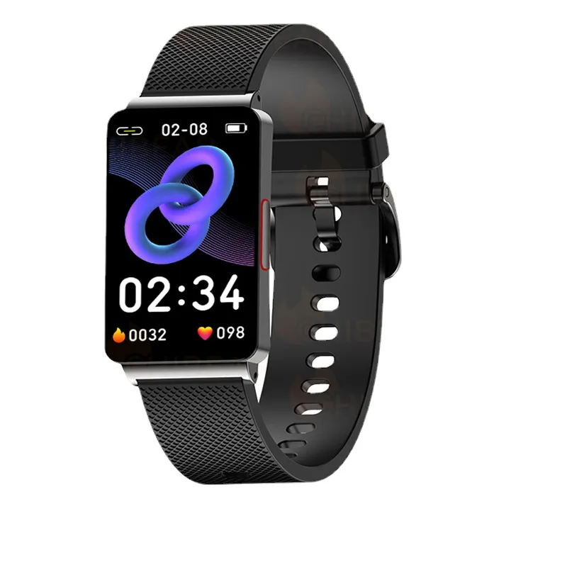 Новый монитор Smart Watch Men Women ECG+PPG Измерение артериального давления Термометр водонепроницаемые дамы Умные часы