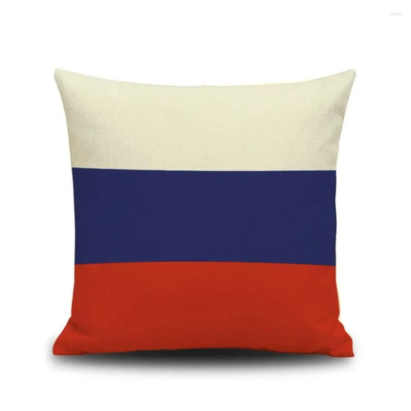 Корпус наволочки милый российский флаг хлопковой белье 45x45 см подушка для подушки талия гостиная диван