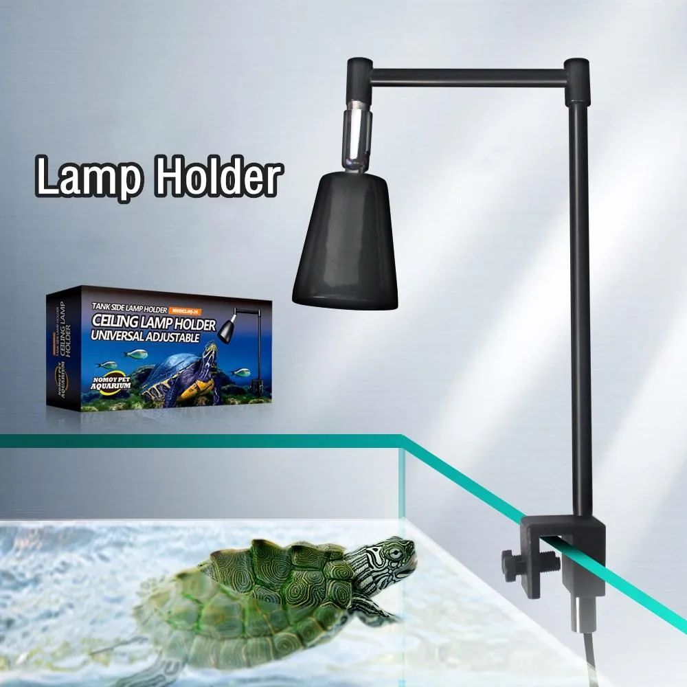 Verlichtingsreptiellamp Standstand Lamp Hangerhouder Verstelbaar metalen lampbeveiliging voor reptiel Terrarium koesteren verwarmingslicht