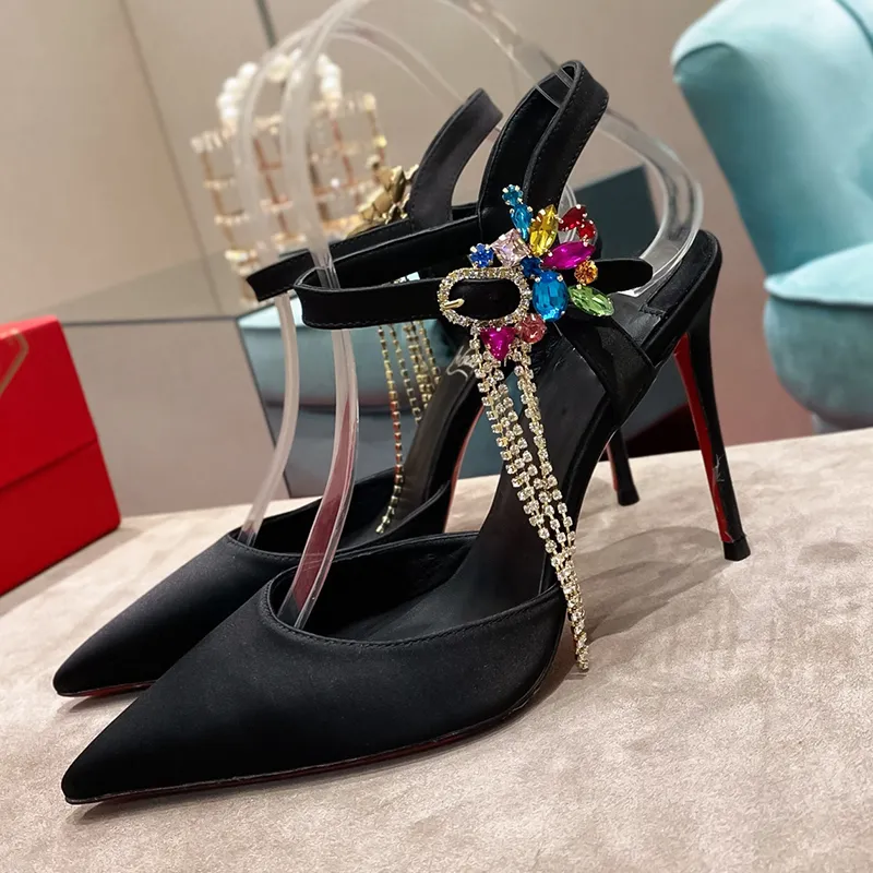 Womens Pointed Toe Flip Fur Strap Stiletto Heels Luxury Designer Shoes For Commuter Wedding Party Available In Sizes 35 43 Box From Qinming sneakers 106.74 DHgate.Com